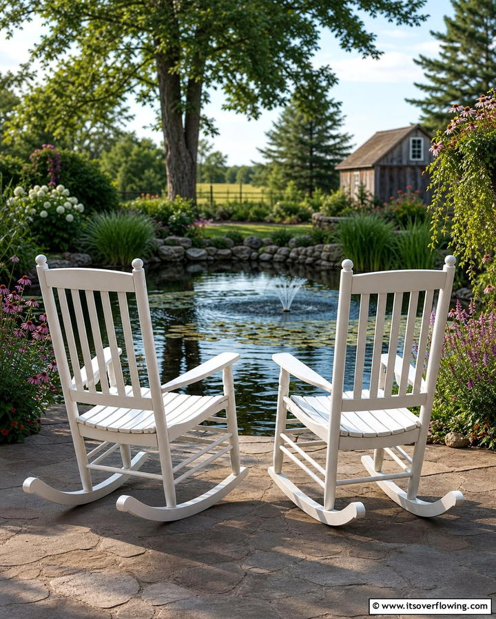 Rocking Chairs - 25 Garden Seating Ideas for Relaxing Outdoor Spaces