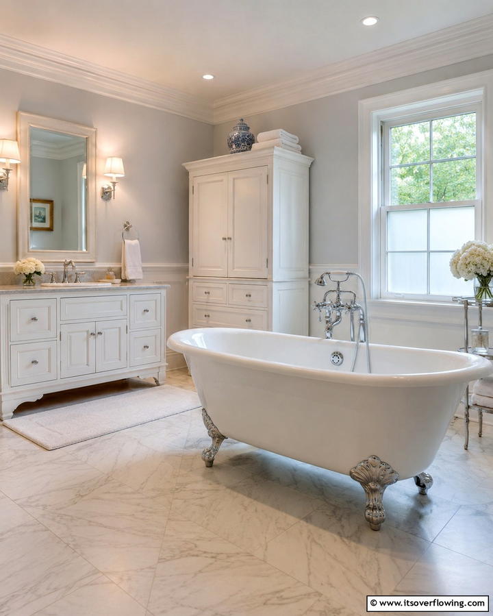 Roll Top Baths for Classic Luxury - 25 Traditional Bathroom Ideas for Timeless Elegance