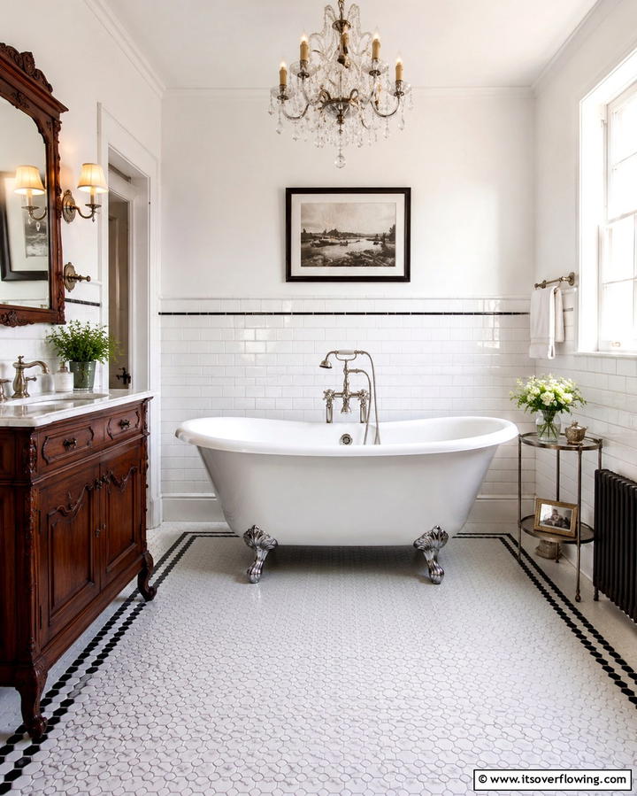 Roll Top Bathtubs - 25 Vintage Bathroom Ideas for Classic Charm
