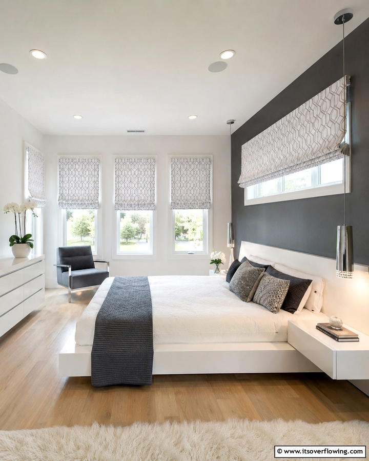 Roman Shades for a Polished Look - 25 Elegant Bedroom Curtain Ideas to Enhance Your Decor