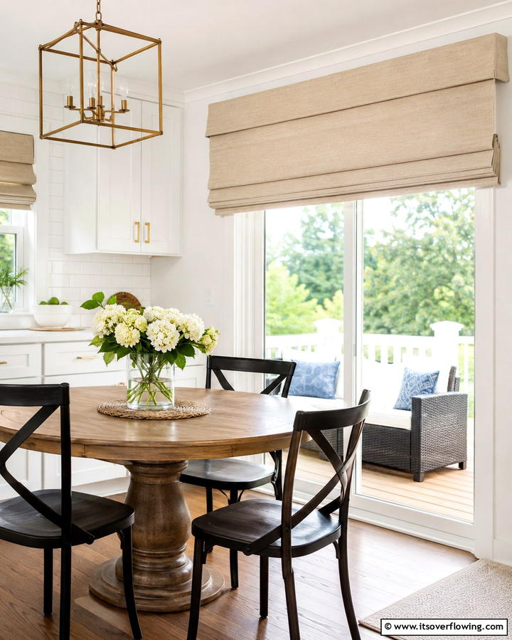 Roman Shades for a Sleek Alternative - 25 Sliding Door Curtain Ideas for Privacy and Style