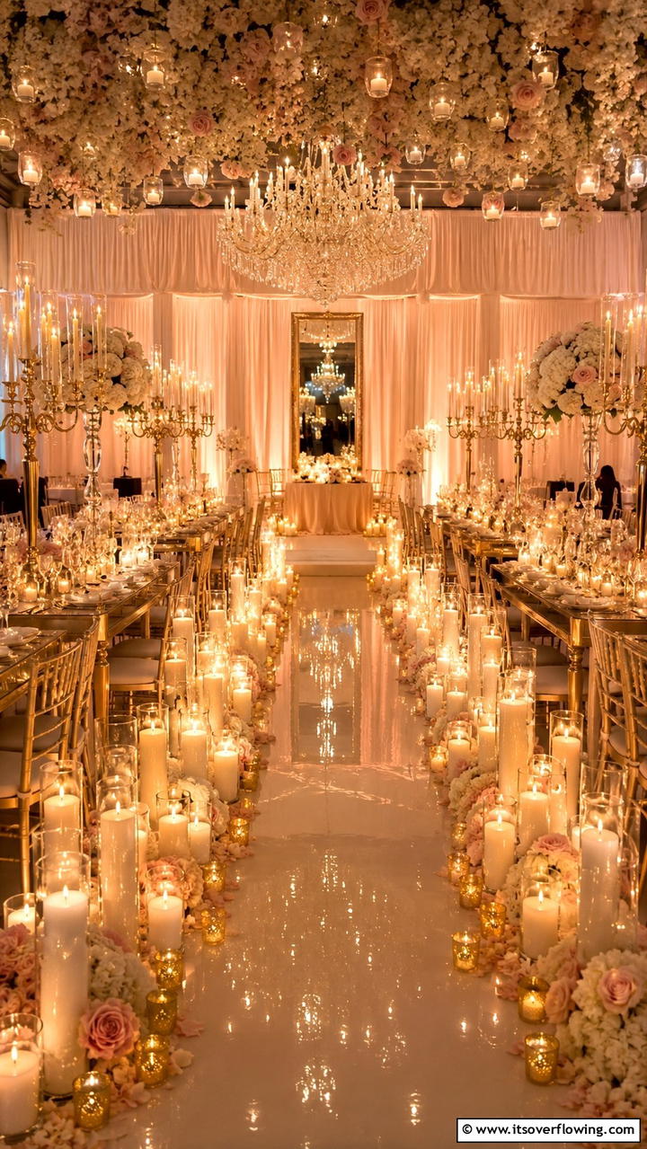 Romantic Candlelight Ambiance - 21 Elegant Wedding Decoration Ideas for a Memorable Event