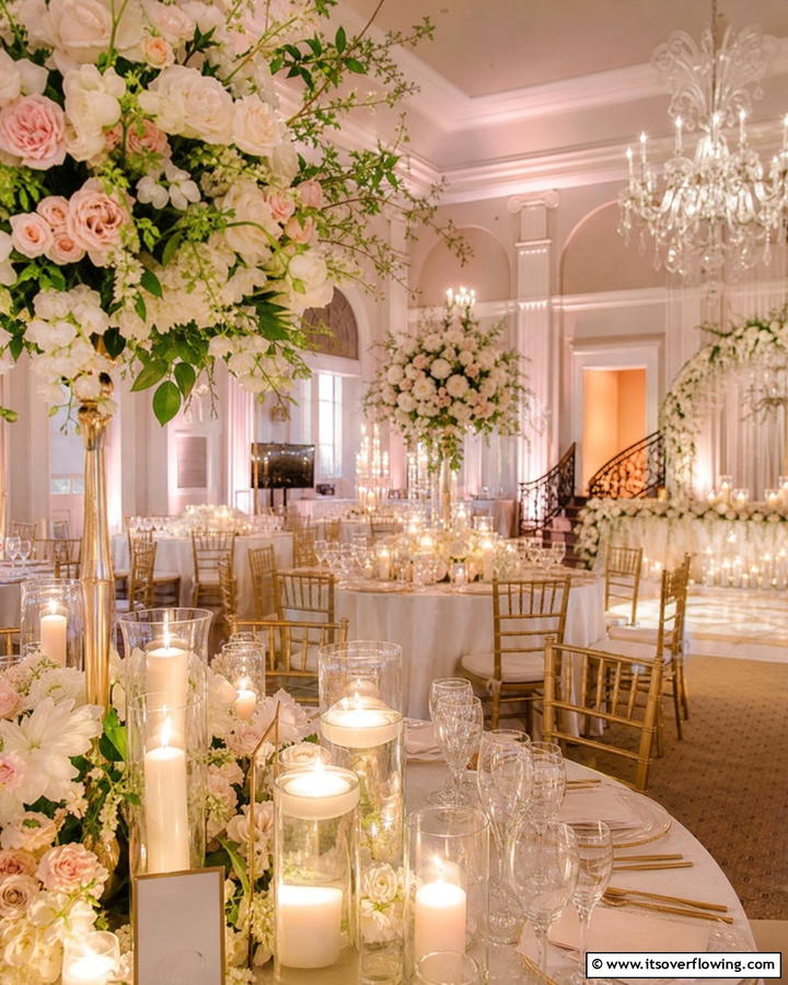 Romantic Candlelit Details - 21 Spring Wedding Theme Ideas for Fresh Celebrations