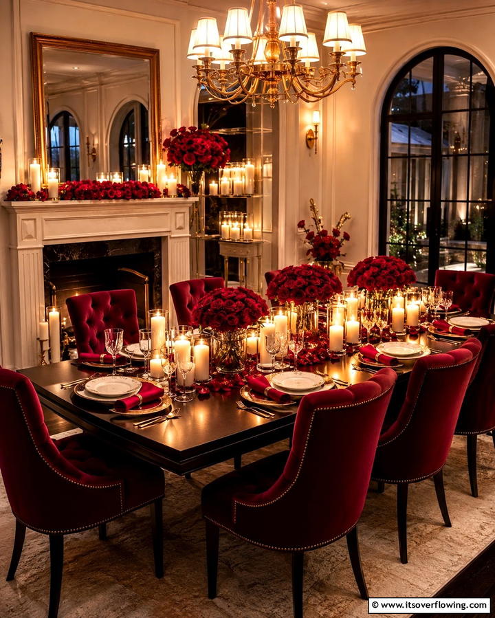 Romantic Candlelit Dinner at Home - 30 20th Wedding Anniversary Ideas for China Themes