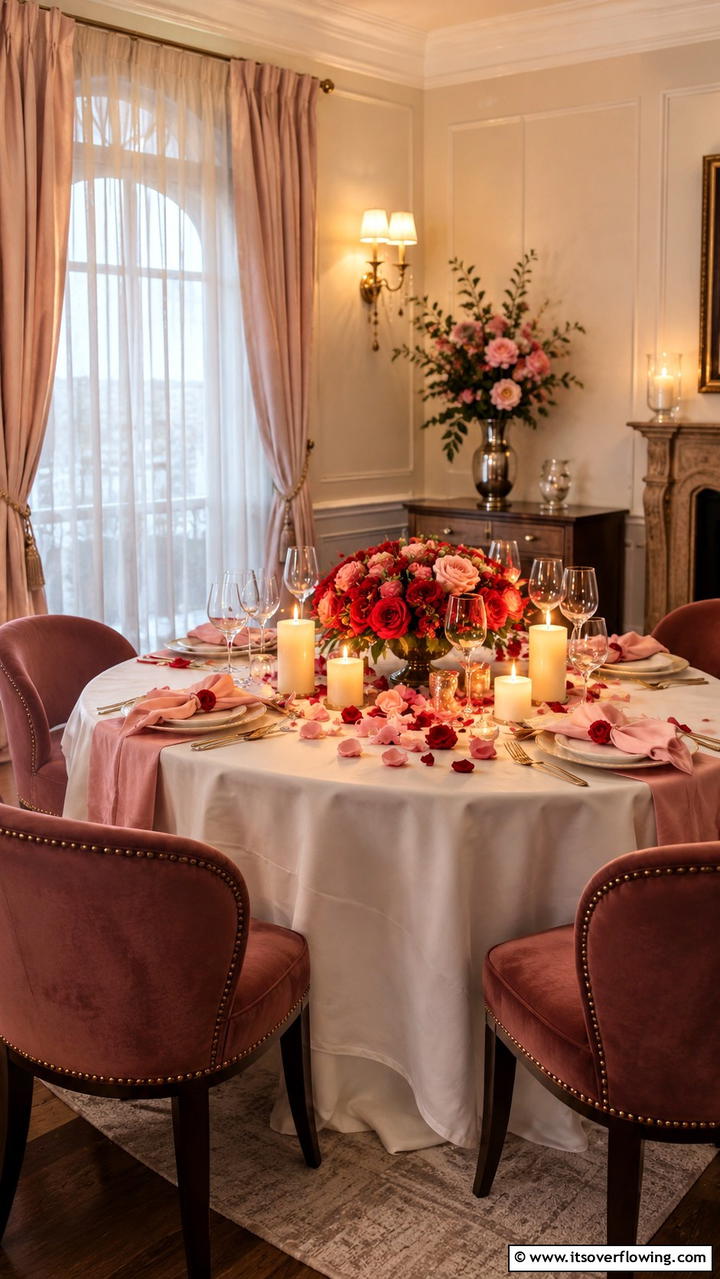 Romantic Candlelit Table Setting - 21 Creative Table Setting Ideas for Every Occasion