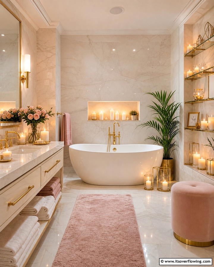 Romantic Candles to Set the Mood - 17 Romantic Bathroom Ideas for a Luxurious Personal Retreat