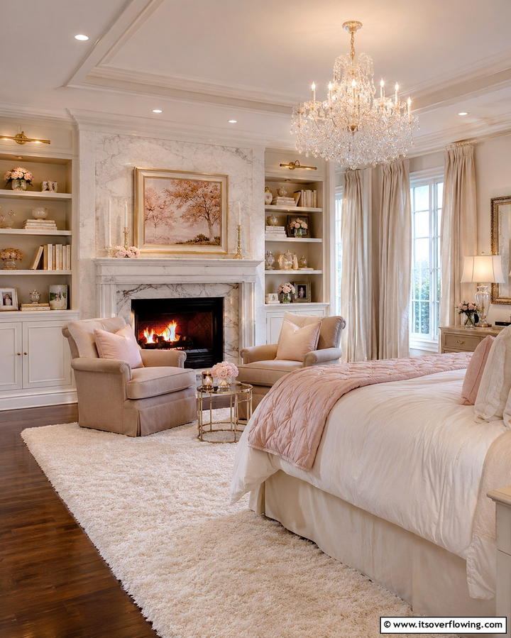 Romantic Fireplacescape - 30 Romantic Bedroom Ideas to Create a Cozy Love Nest
