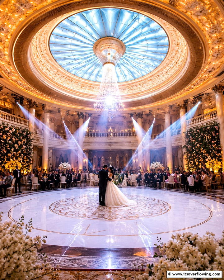 Romantic First Dance Spotlight - 30 Timeless Classic Wedding Inspiration Ideas for Elegant Celebrations