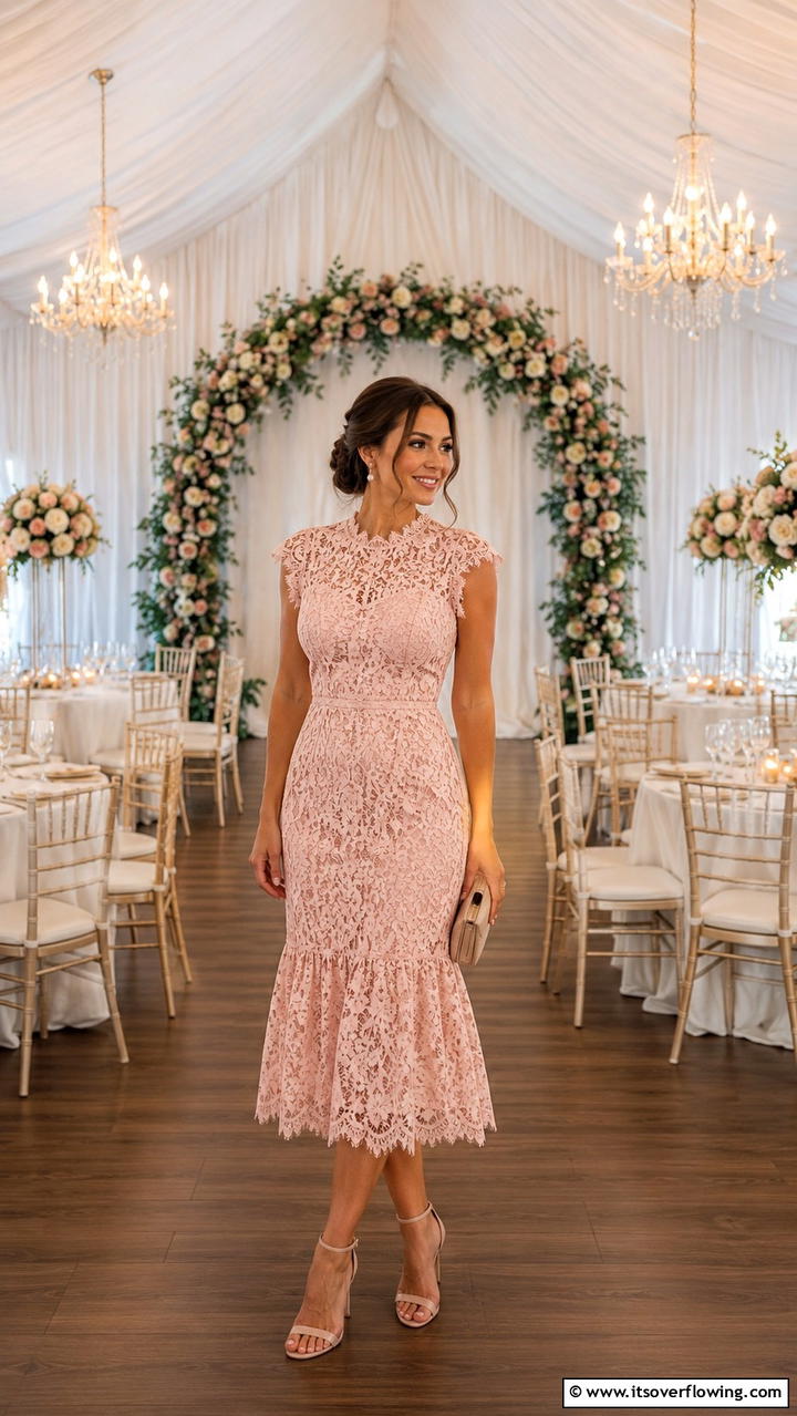 Romantic Lace - 30 Guest Wedding Outfit Ideas- Stylish Attire Inspiration