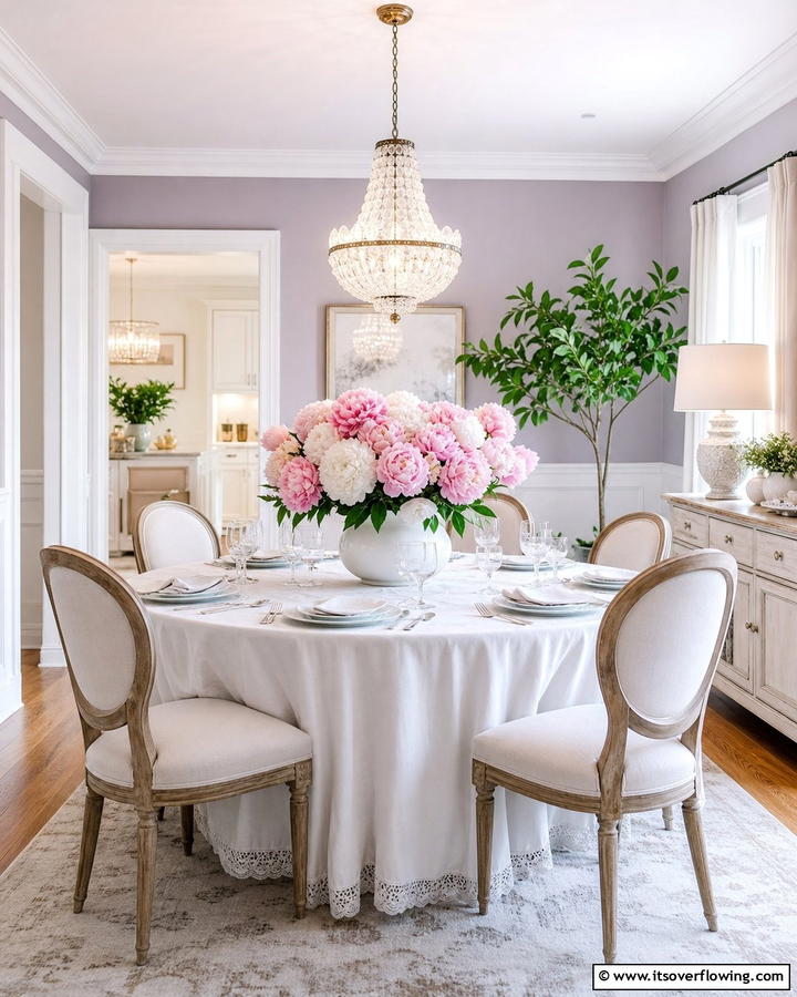 Romantic Peony Arrangement - 21 Flower Centerpiece Ideas for Elegant Tablescapes