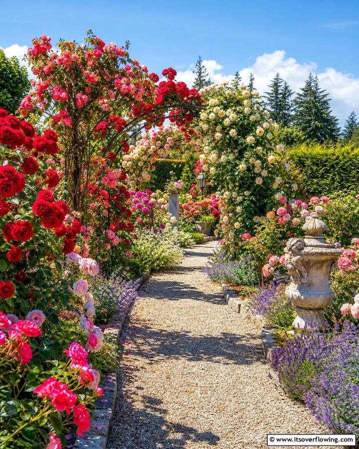 Romantic Rose Garden - 21 Cottage Garden Ideas Full of Whimsical Blooms