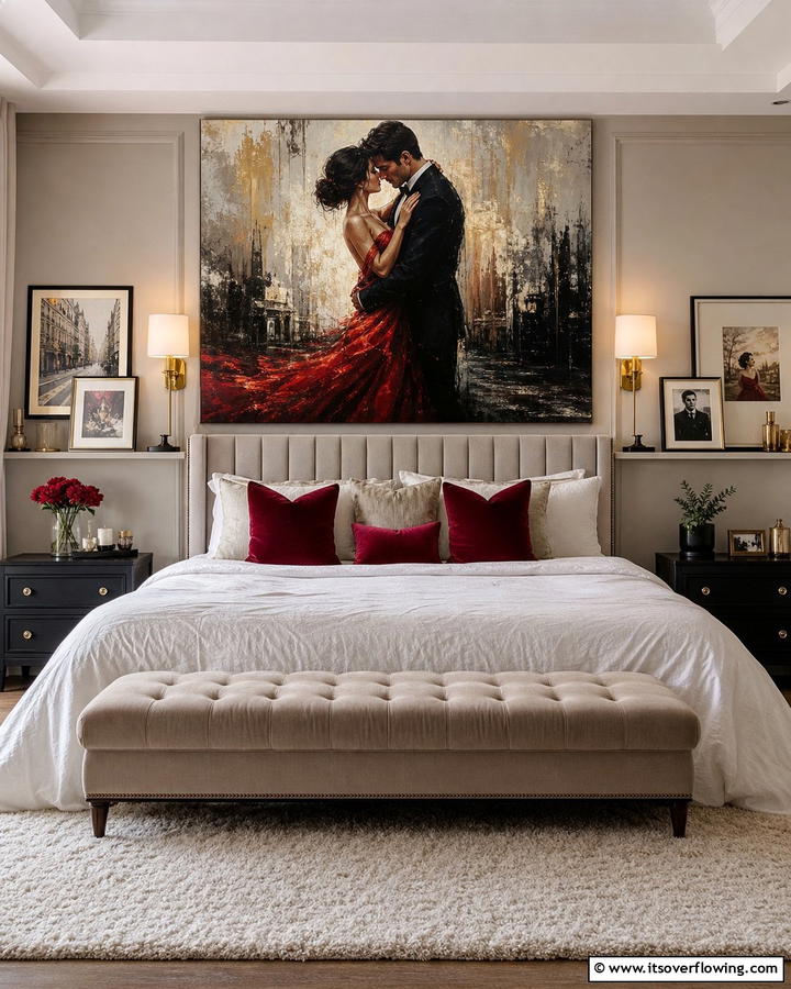 Romantic Wall Art - 17 Romantic Bedroom Ideas for Intimate and Cozy Retreats