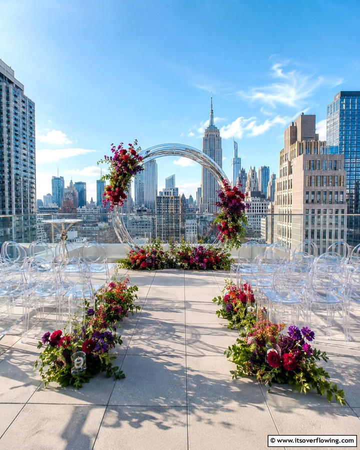 Rooftop Celebration - 30 Unique Wedding Ceremony Ideas for Your Perfect Day