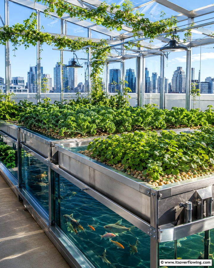 Rooftop Greenhouse with AquaponicsOne - 25 Rooftop Greenhouse Ideas for Urban Gardening