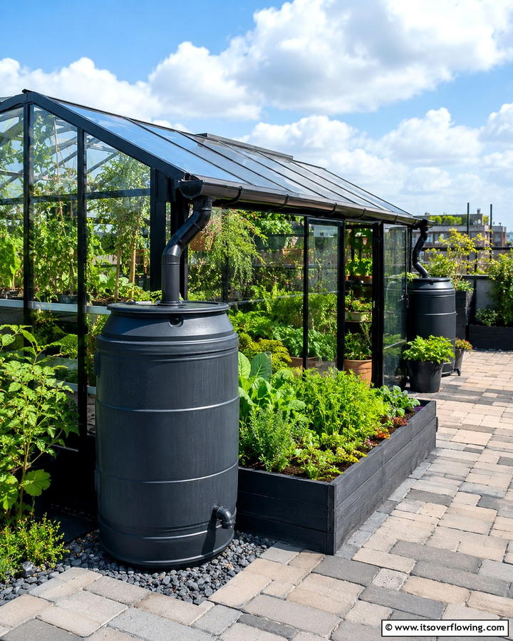 Rooftop Greenhouse with Rainwater HarvestingExact - 25 Rooftop Greenhouse Ideas for Urban Gardening