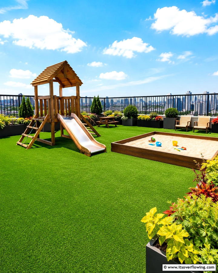 Rooftop Play Areas for Kids - 25 Rooftop Garden Ideas for Urban Green Spaces