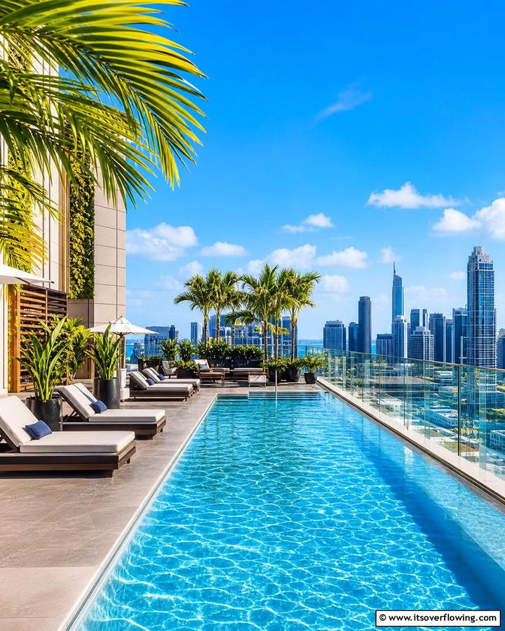 Rooftop Pool Escape - 21 Stunning Swimming Pool Designs for Backyard Oasis
