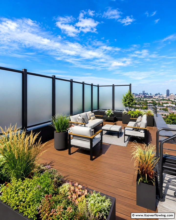 Rooftop Privacy Panels - 30 Private Deck Ideas for Secluded Outdoor Relaxation Zones