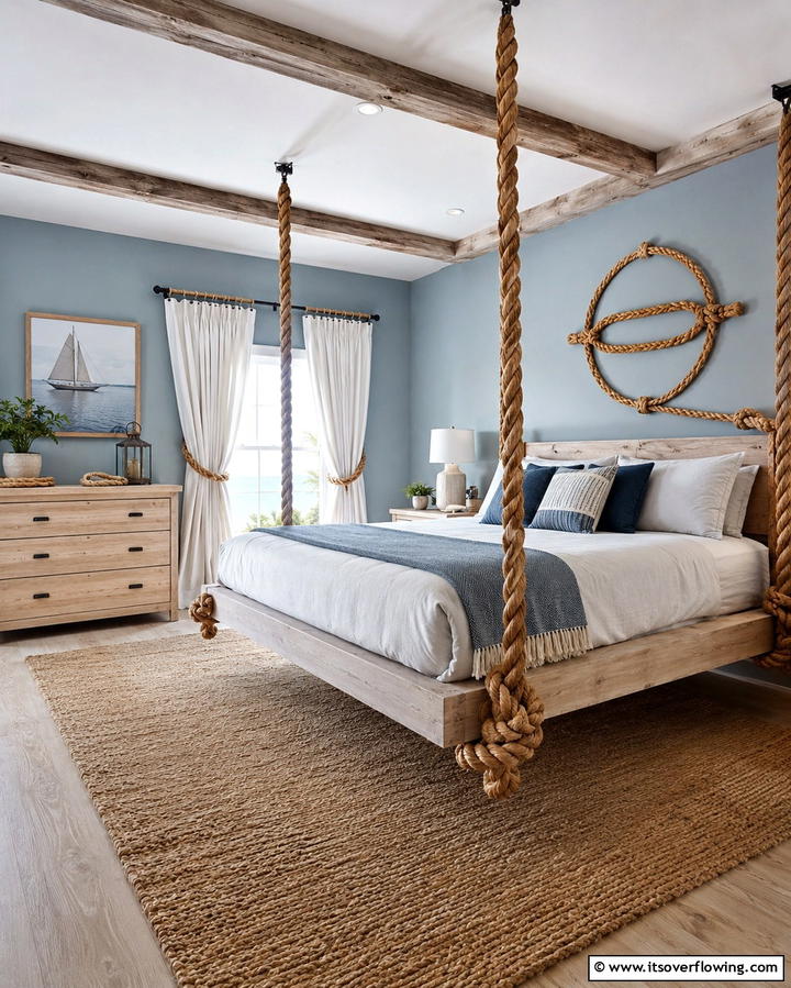 Rope Accents - 25 Viking Bedroom Ideas for a Bold and Rustic Look