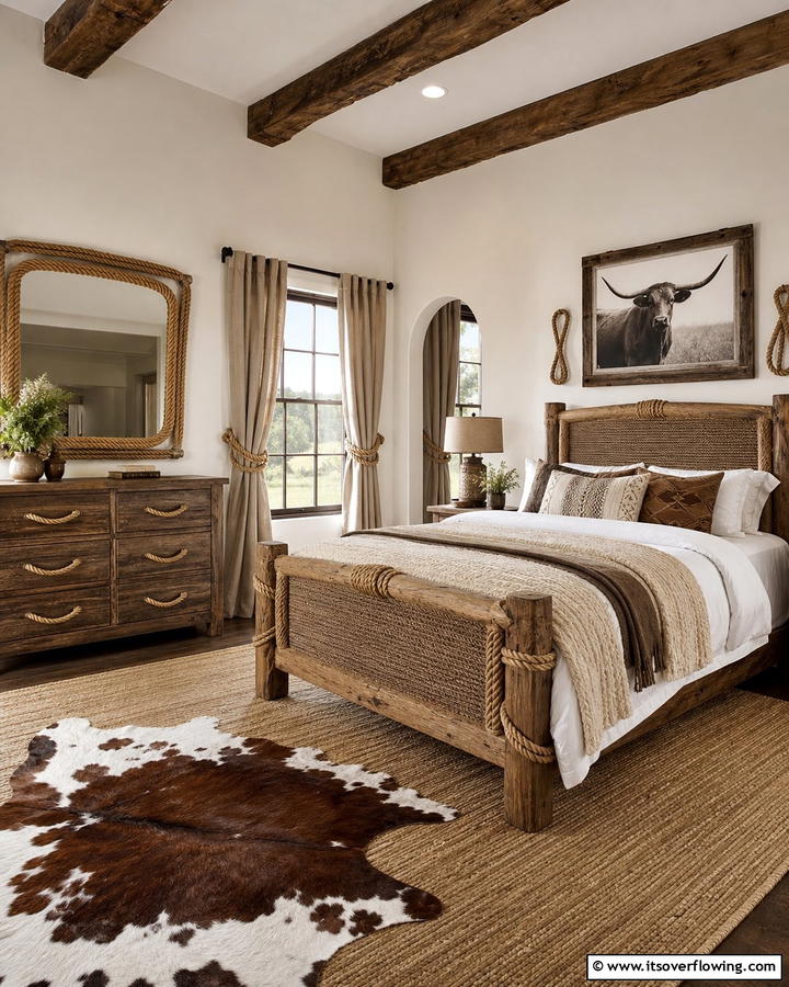 Rope Accents - 20 Creative Cowboy Room Decor Ideas for a Rustic Look