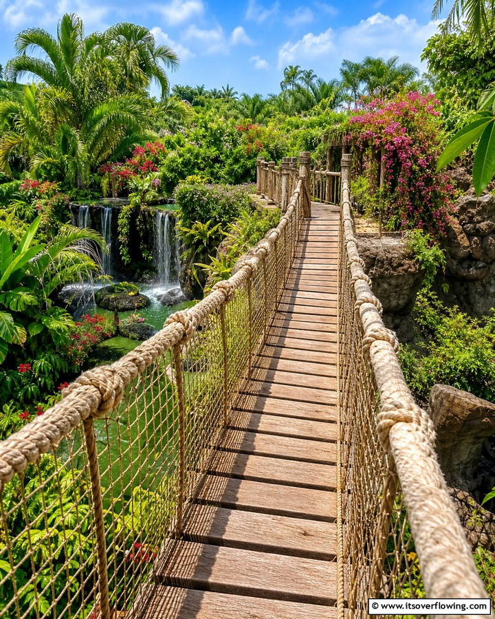 Rope Bridge Walkway - 20 Elevated Walkway Ideas for a Unique Landscape