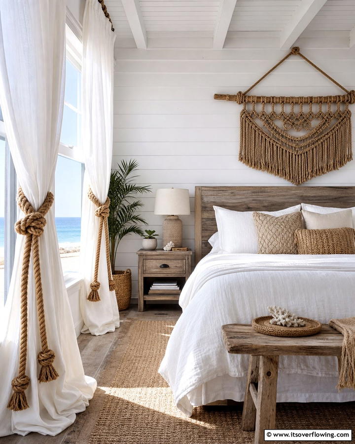 Rope and Knot Decorations - 25 Ocean-themed Bedroom Ideas for a Serene and Relaxing Space