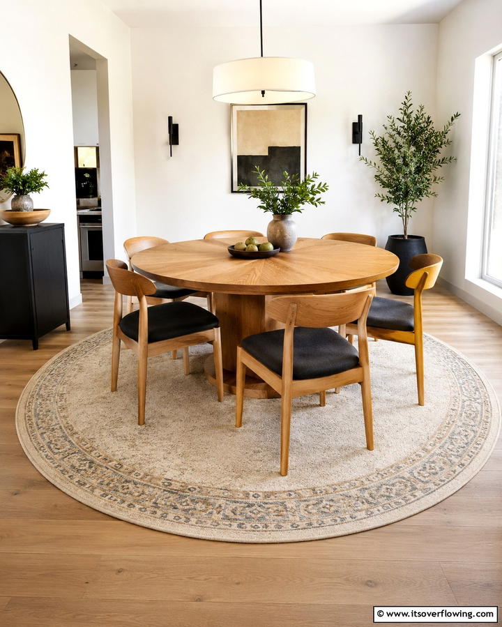 Round Rugs for Circular Dining TablesExact - 30 Dining Room Rug Ideas to Anchor Your Table Setting
