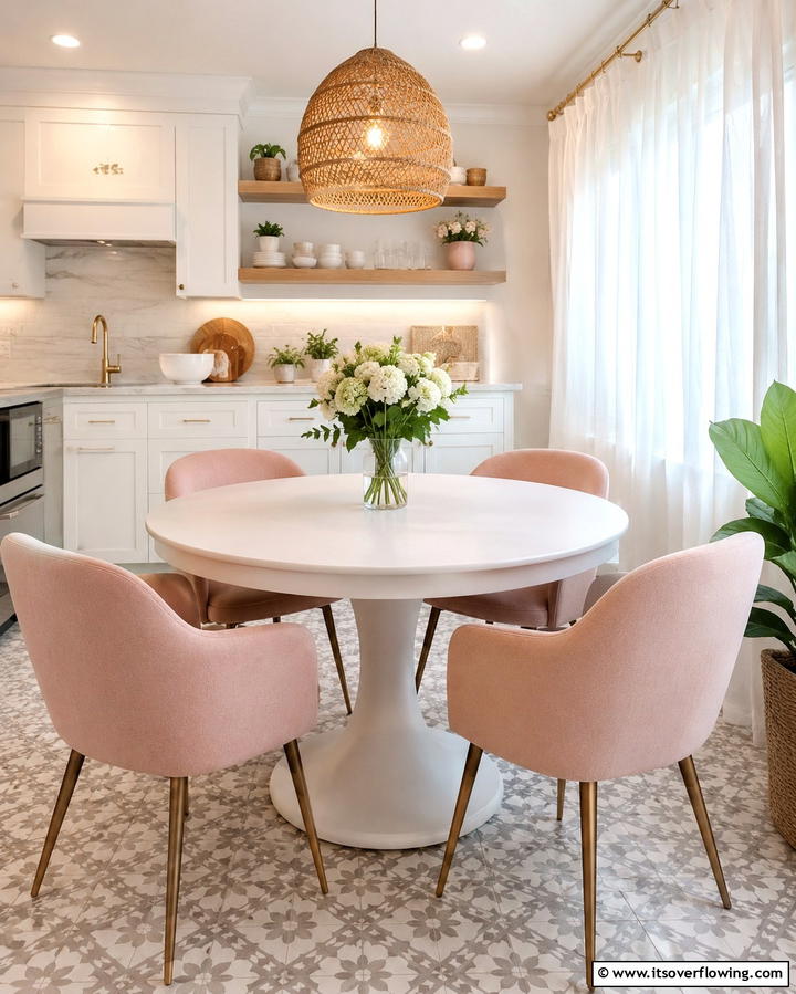 Round Table for Small Spaces - 25 Eat in Kitchen Ideas for a Cozy and Functional Dining Space