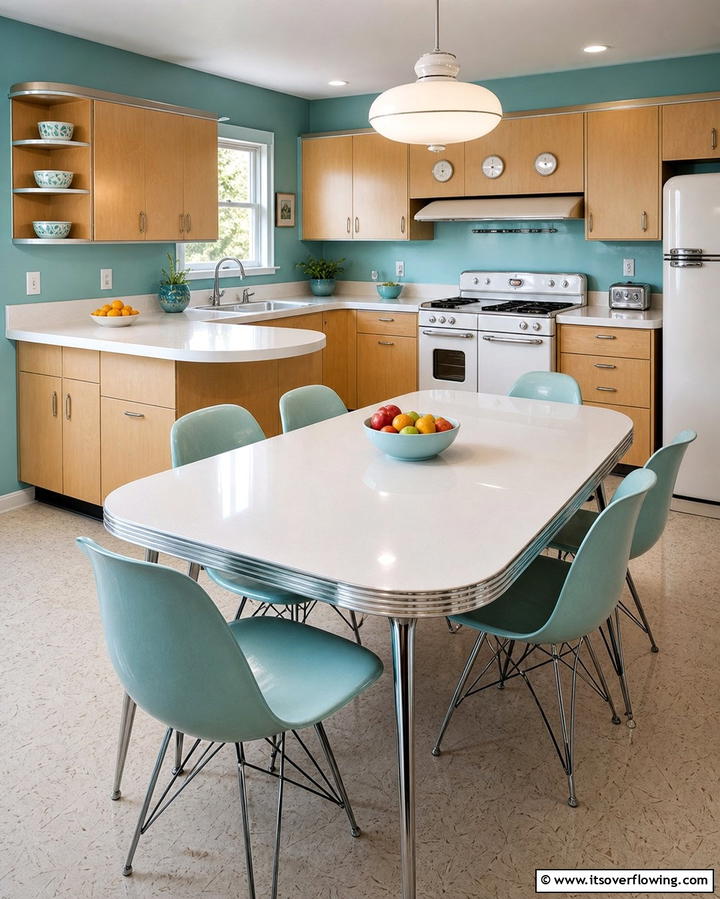 Rounded Edges on Furniture - 25 Retro Kitchen Ideas for a Vintage Vibe