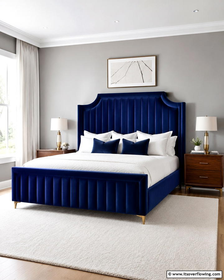 Royal Blue Bed Frame - 25 Royal Blue Bedroom Ideas for a Regal Retreat