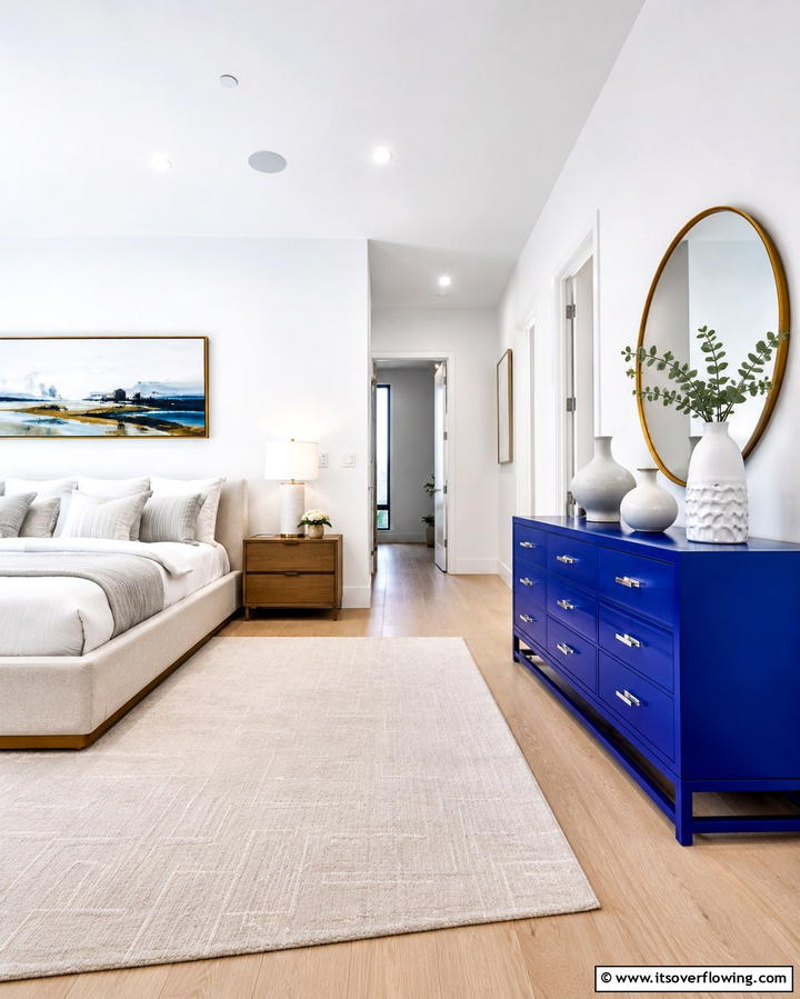 Royal Blue Dresser - 25 Royal Blue Bedroom Ideas for a Regal Retreat