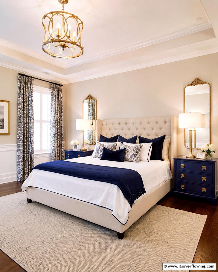 Royal Blue Nightstands - 25 Royal Blue Bedroom Ideas for a Regal Retreat