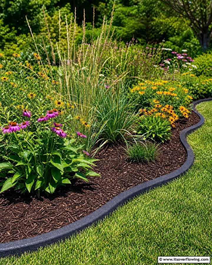 Rubber Edging for Mulch Beds - 20 Mulch Edging Ideas to Define and Beautify Your Garden Beds