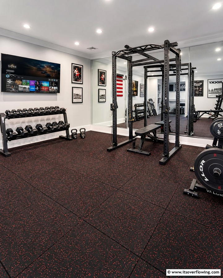Rubber Flooring - 25 Man Cave Flooring Ideas for a Masculine Retreat