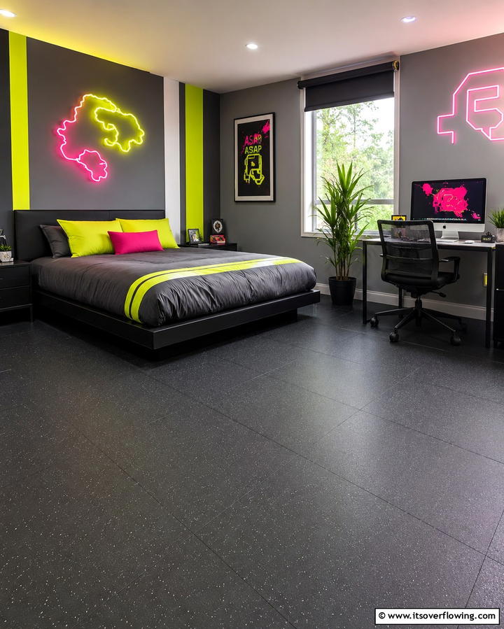 Rubber Flooring for Comfort and Durability - 30 Bedroom Flooring Ideas to Elevate Comfort and Style