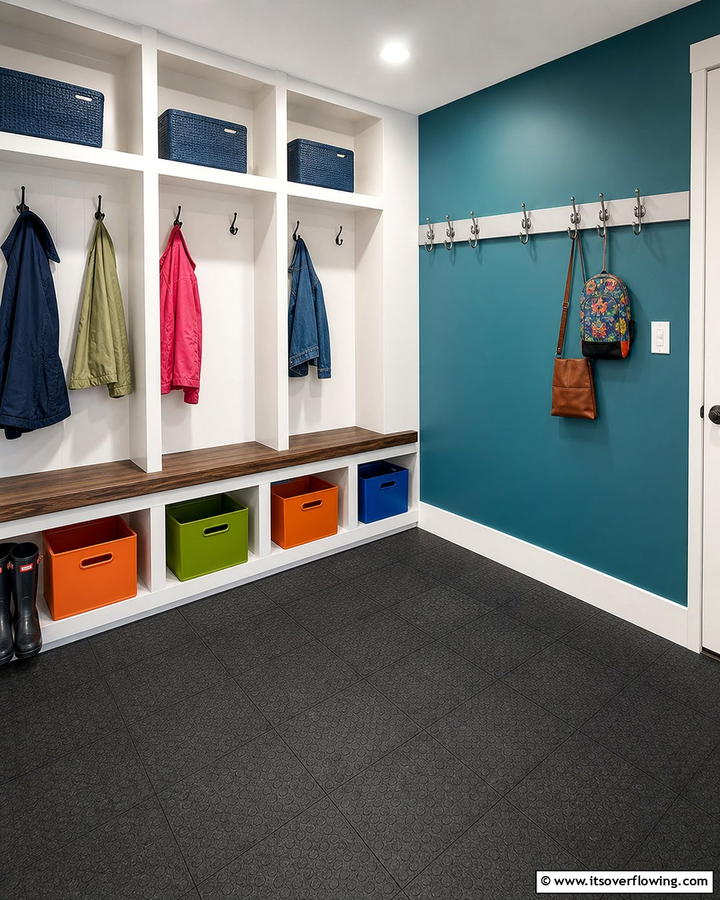 Rubber Flooring - 20 Mudroom Floor Ideas to Elevate Your Entryway