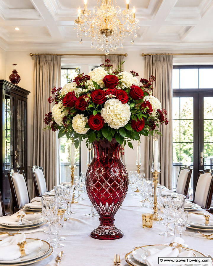 Ruby Crystal Vase - 25 40th Wedding Anniversary Gift Ideas They’ll Love