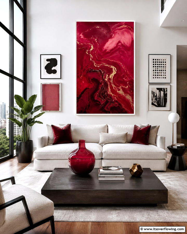 Ruby Tonal Art Print - 25 40th Wedding Anniversary Gift Ideas They’ll Love