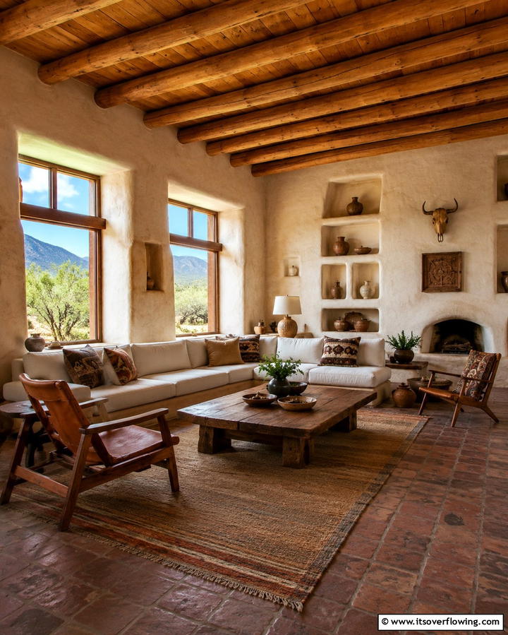 Rustic Adobe Retreat - 30 Mexican Style House Design Ideas for Vibrant Homes
