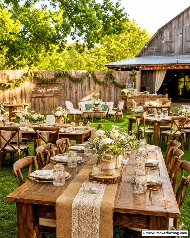 Rustic Barn Affair - 21 Backyard Wedding Ideas for a Magical Outdoor Celebration