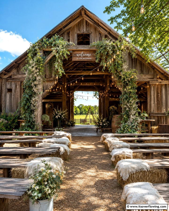 Rustic Barn CharmExact - 25 Wedding Venue Ideas to Find Your Perfect Location