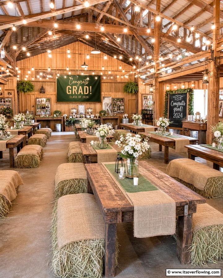 Rustic Barn Graduation Party - 21 Graduation Party Ideas for Memorable Celebrations