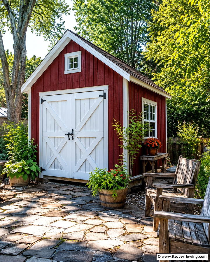 Rustic Barn Red - 25 Shed Color Ideas to Brighten Your Outdoor Space