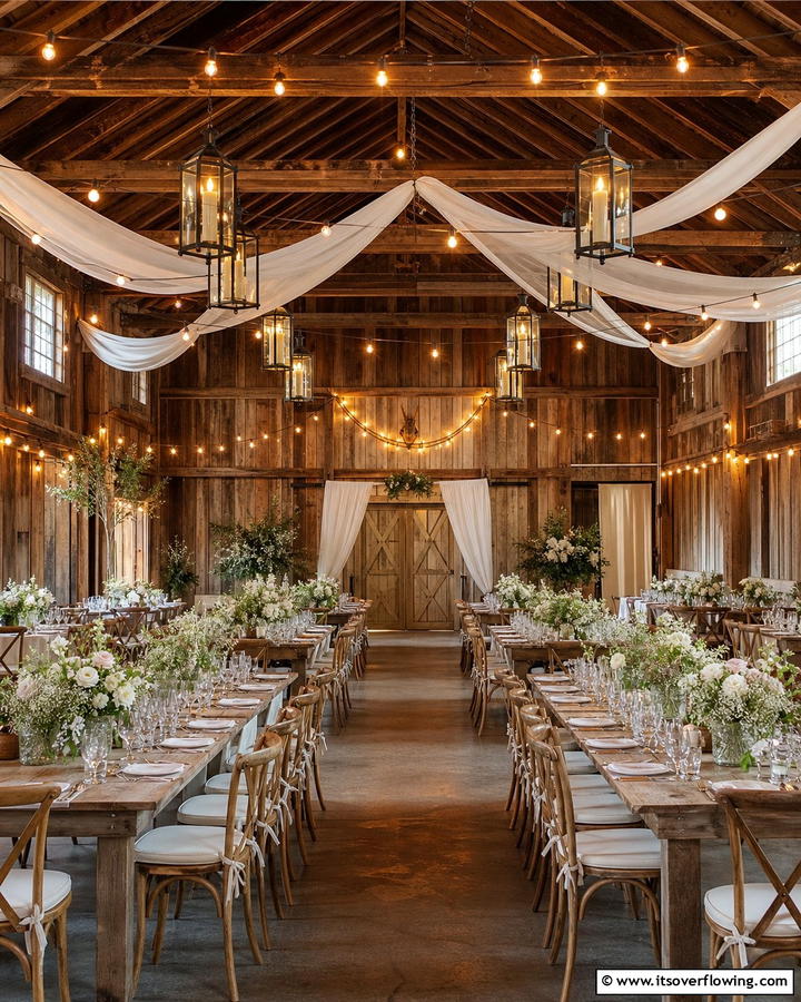 Rustic Barn Romance - 21 Spring Wedding Theme Ideas for Fresh Celebrations