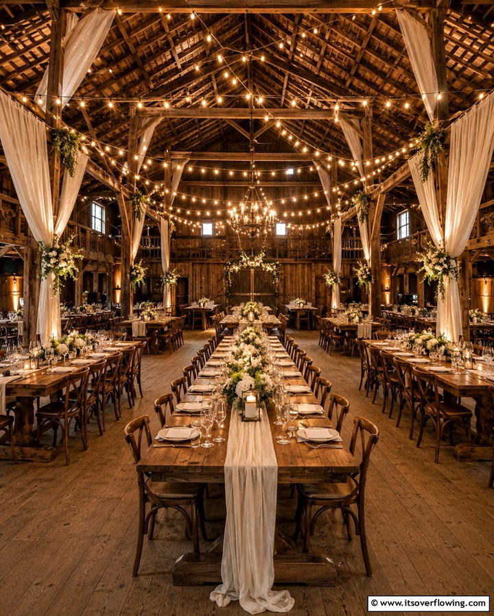Rustic Barn Venue - 25 Western Wedding Ideas for a Rustic Celebration