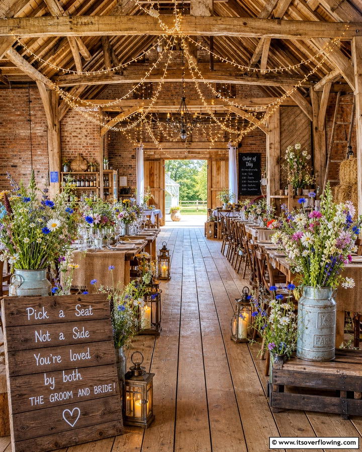 Rustic Barn Venue - 25 Casual Wedding Ideas for a Relaxed and Intimate Celebration