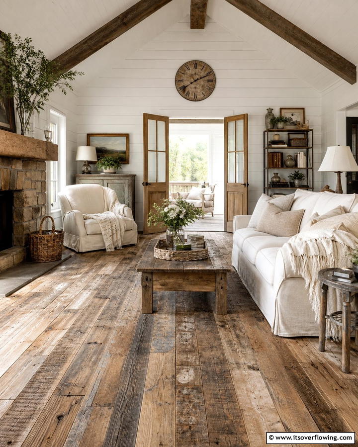 Rustic Barnwood Appeal - 25 Wood Floor Colors to Transform Your Home