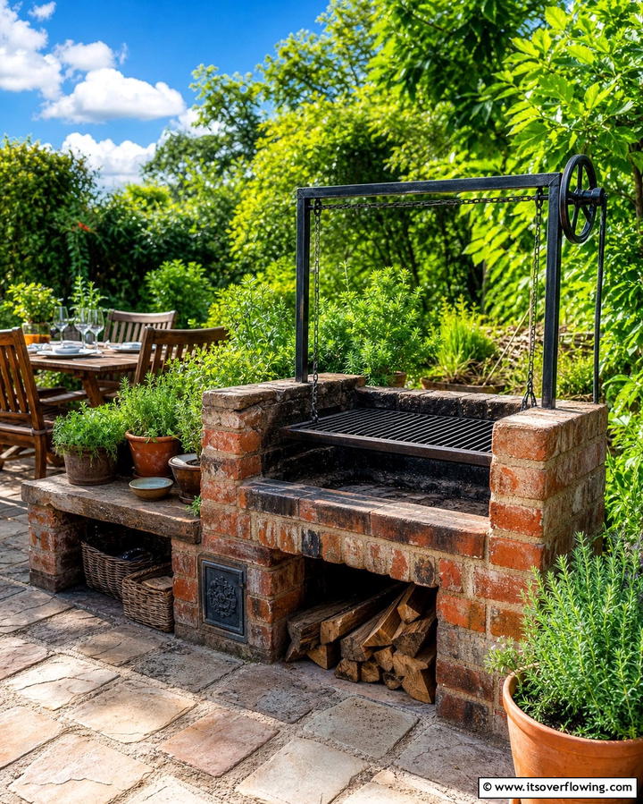 Rustic Brick Barbecue Pit - 25 Bbq Pit Ideas for Outdoor Cooking Fun