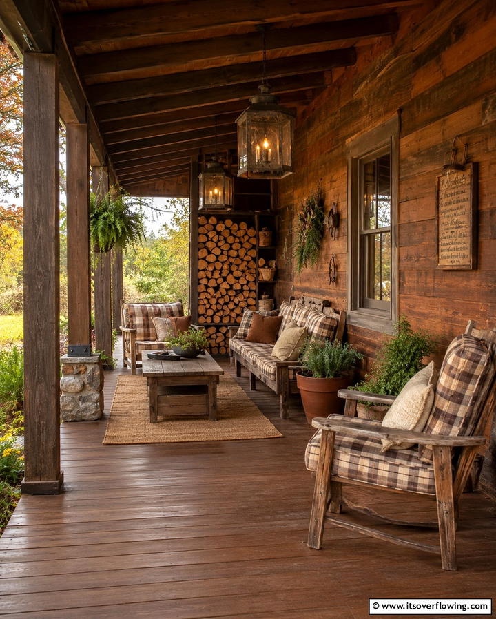 Rustic Brown for a Cozy Touch - 30 Porch Paint Color Ideas for Inviting Entryways