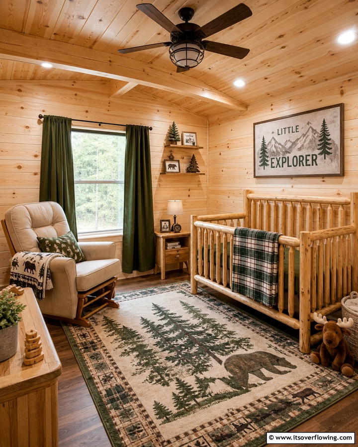 Rustic Cabin Nursery - 25 Whimsical Nursery Ideas for a Magical Space